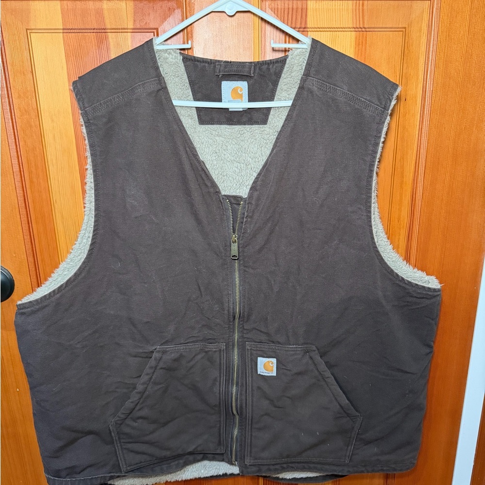 Carhartt Tan Canvas Vest